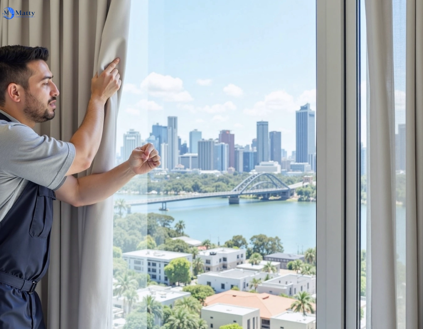 Professional curtain steam cleaning service carlton-vic QLD by Matty Curtain Cleaning